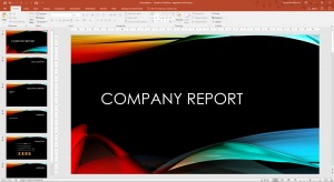 Creating a presentation in PowerPoint