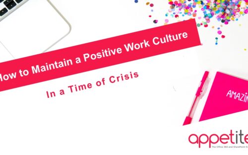 positive work culture in a time of crisis microsoft office 365