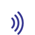 Purple icon of wifi signal
