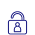Purple icon of lockpad