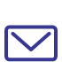 Purple icon of email