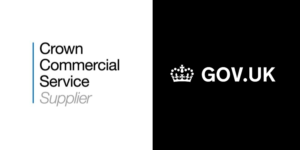 Crown Commercial Service Supplier and Gov.uk logos