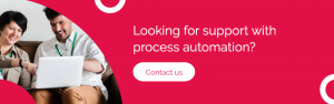 Ad for support with process automation