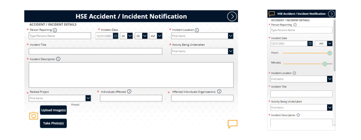 HSE accident reporting with Power Apps